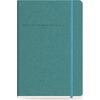 Ημερολόγιο ημερήσιο The Writing Fields Softline 2000 14x21cm 2024 με λάστιχο soft εξώφυλλο με υφή δέρματος Petrol